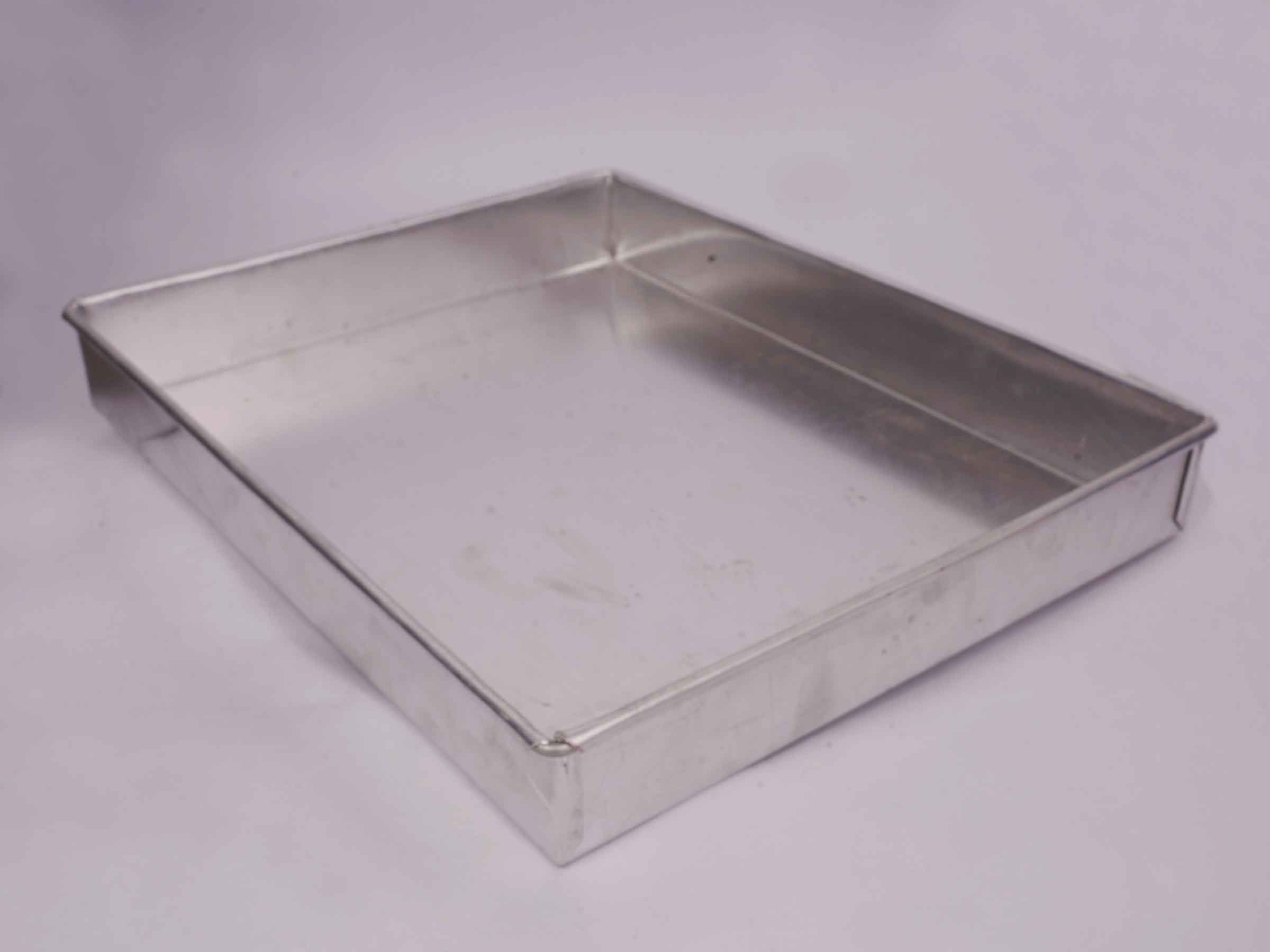 Aluminium Rectangle Cake Mould (14.5x11.5x2 inch)